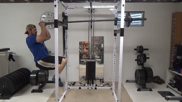 Barbell Counterbalance Chin-Ups middle