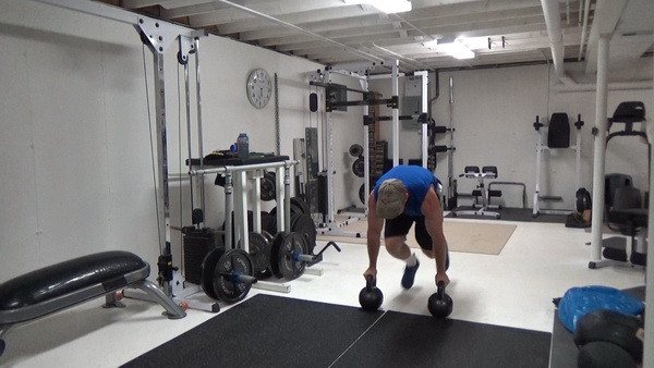 Kettlebell Walking Scissor Lunges Switch Legs