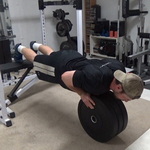 Build Tricep Mass With Vertical Bumper Plate Push-Ups