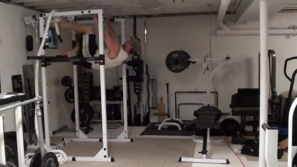 Upside Down Bodyweight Rows Setup